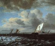 Jacob van Ruisdael Rough Sea Sweden oil painting artist